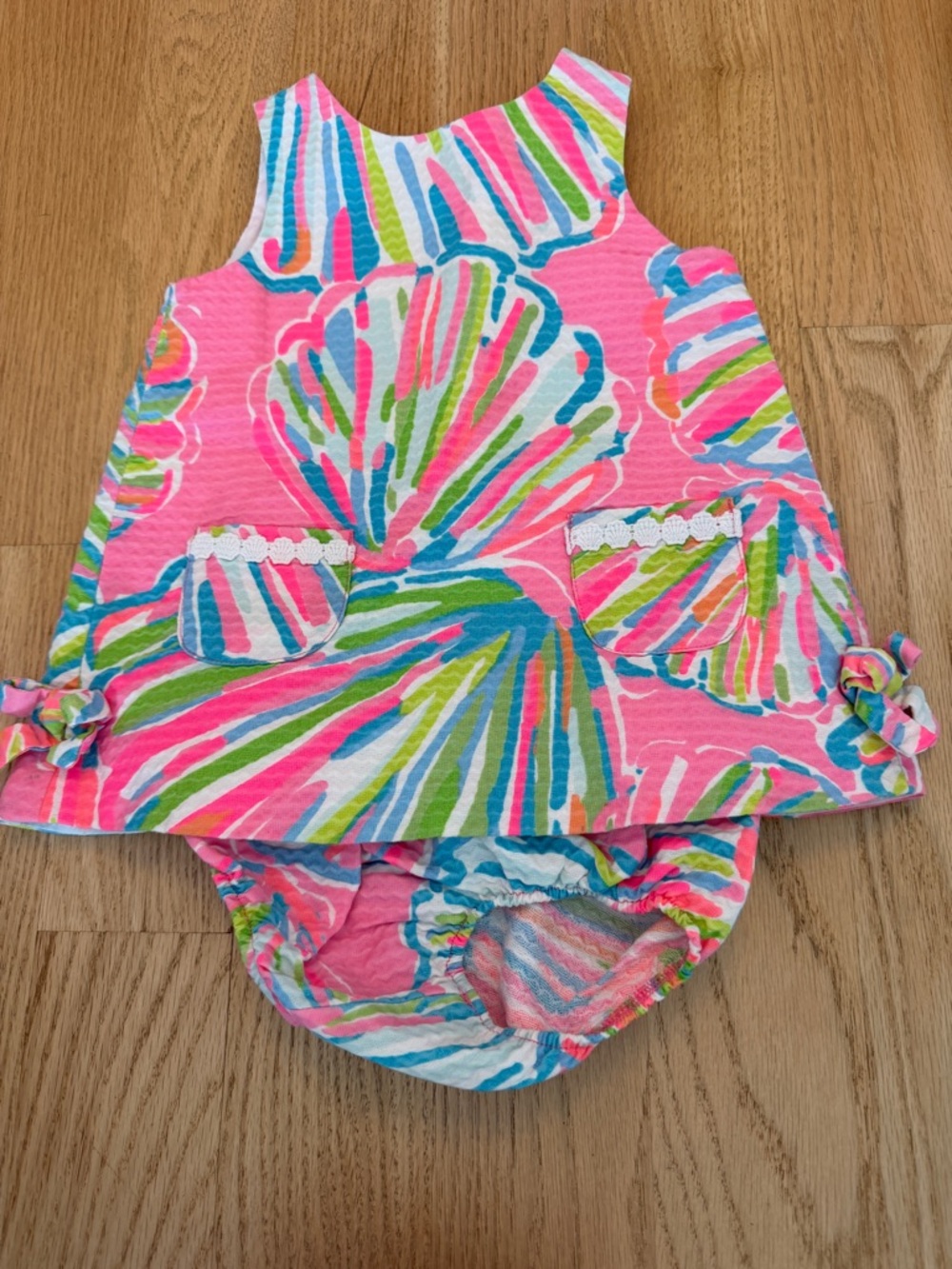 Lilly Pulitzer Pink Multi Seashell Print Matching Set